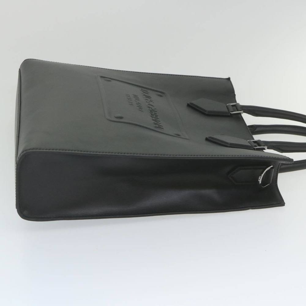 DOLCE&GABBANA Tote Bag Calf leather 2way Black Auth bs10232 - Picture 4 of 16